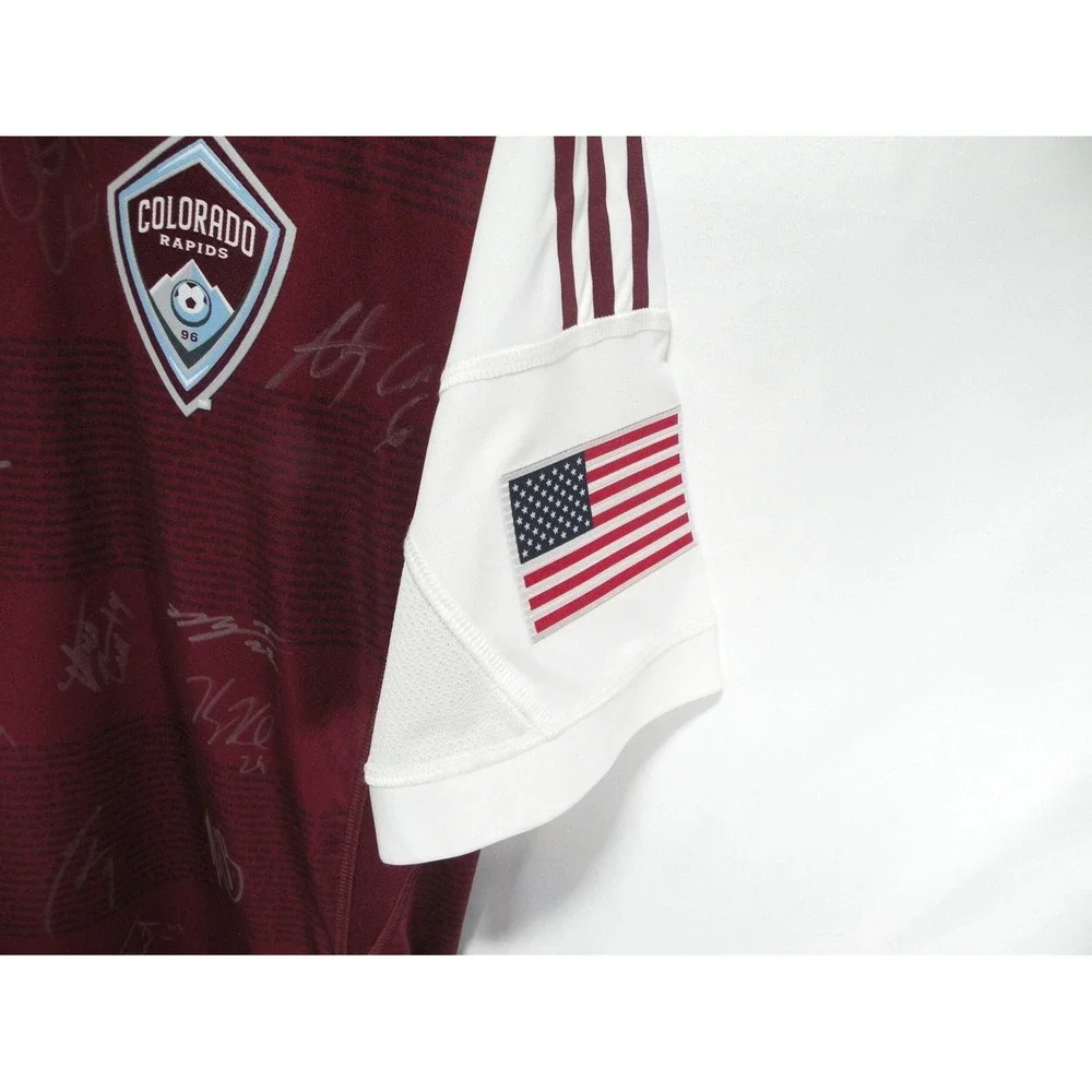 adidas Colorado Rapids Mls Soccer Jersey Mens M Autographed Signed 5280 NWT